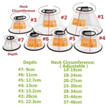 Dog Cat Protection Cover Wound Healing Cone Protective Pet M