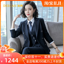 DEECAN high-end female president professional suit 2021 New Sales Department work clothes host suit dress autumn