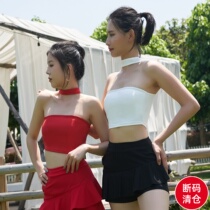 Seven Leaves Hanging neck Breast Anti Slip Sports Underwear Sexy Breathable Fitness Bra Speed Dry Work Type Beauty Back Yoga Vest