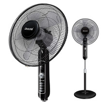 Dolly floor fan Household vertical silent electric fan Small 16 inch mechanical large wind five-leaf moving head fan