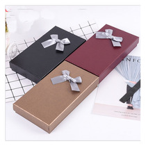 Ribbon long wallet box Tiandian gift box rectangular business tie universal gift box wholesale custom