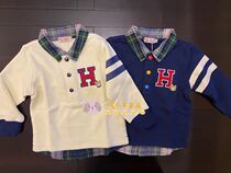 (The day is very boomer and woolen sweatshirt) 2021 Spring boy girl fakes two checkered blouses