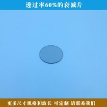 Attenuator with a transmittance of 60% red green and blue etc.