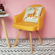 Nordic lazy sofa simple modern small apartment living room bedroom fabric single sofa balcony leisure tiger chair