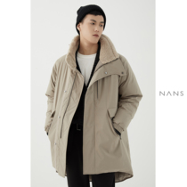 (Limited time 7fold) imitation lamb wool stitching turtleneck profile windproof DOWN coat DOWN PARKA
