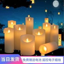 led electronic candle light romantic birthday layout confession proposal lead Street light wedding layout simulation paraffin wax