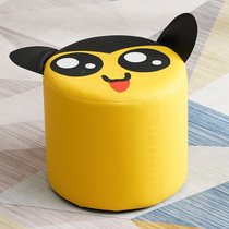 Small bench home strong small leather stool round stool clearance thickening cartoon stool animal modeling personality creative