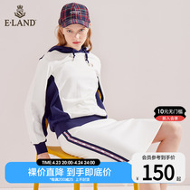 ELANND clothing for womens clothing spring style casual wind minimalist fashion commute bump color webbing letters half-body dress