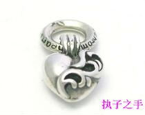 Crotide Card Classic 925 Pure Silver Peach Heart Pendant Heart-shaped Pendant Item Pendant Snake Snake Small Pendant Tse Tide the same paragraph