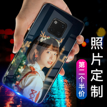 Huawei mate20 mobile phone shell custom p20pro glass male mate20Pro private mate20x custom 5g custom p10plus female mate