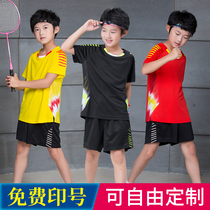 New childrens clothes badminton clothes mens and womens summer childrens kit lovers of tennis clothes table tennis clothes toddlers