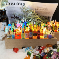DIY small wine bottle small night light car bedside car decoration decoration light couple ins birthday gift glow vibrato