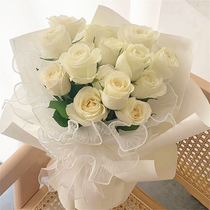 Mothers Day Fresh dry bouquet of white rose Express Tongcheng Distribution Beijing Shanghai Guangzhou Changsha Chengdu sends its best friends store