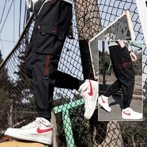 Mens ankle-length pants Korean version of the trend casual Joker foot sports leggings loose Tide brand Harlan overalls