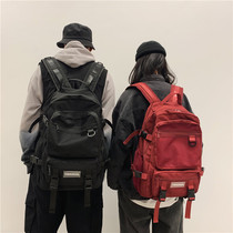 College student bag male Waterproof high school students Korean version of Harajuku ulzzang womens backpack large capacity backpack