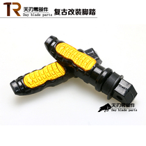 Retro modified motorcycle parts for Honda CG125 Pearl River Motorcycle Rubber rear Pedals Rear pedals