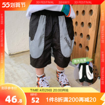 (1 piece 8 discount) boy reflective pants summer thin section damp 50% pants 2021 new summer CUHK child shorts