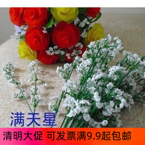 White Little Small Sunday 1 yuan a wire mesh material flower sock flower flower bouquet with hand DIY flower array