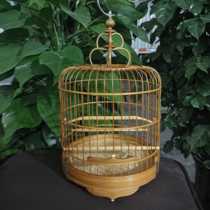 Bamboo cage Guanglong embroidered eye wide cage water drop foot shrimp cage small cage Qingyuan wide bird cage bamboo cage