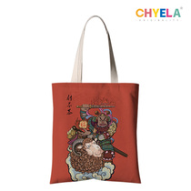 The Door God auspicious in and out of the safe New year painting cloth bag environmental protection bag canvas guard custom to figure shoulder bag diyAD