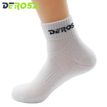 Delosa DEROSA mens and womens tennis badminton sports socks thick breathable towel bottom cotton socks
