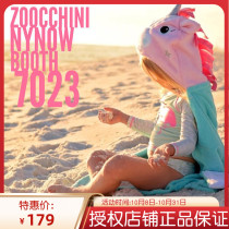 American ZOOCCHiNi Boys and Girls Baby Cover Bathrobes Cotton Water Suction Cloak Hat Cartoon Bath