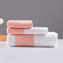 Wuyin workshop Aegean towel towel towel towel cotton gauze terry towel soft absorbent non-hair set