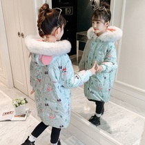 Girls winter cotton-padded jacket 2021 Winter new childrens down cotton-padded clothes