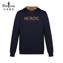 Børn Löfven Spring Mens Sweatshirt Hooded Pull over head long sleeves letter print comfortable casual young commuter everyday