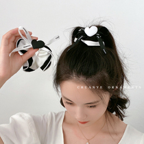 Bowknot large intestine Hairband exquisite Japanese and Korean temperament headwear Net Red new simple senior sense small leather band female tie head