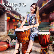 African drum children Lijiang tambourine beginner 8 inch 10 inch 12 inch kindergarten hand drum adult Musical Instrument Professional