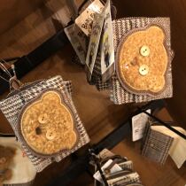 Japan USJ Universal Studios Timu bear cartoon cute plaid folding card bag coin wallet