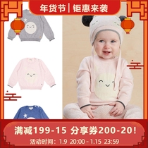 British The bonnie mob baby sweater girl sweater 2021 new boy organic cotton wool