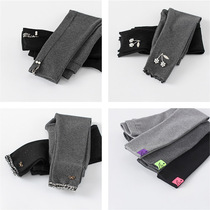 Nhi baby girl beats bottom pants to wear outside wearing 2021 fall black pants Spring and fall fit dress 1-10 years old