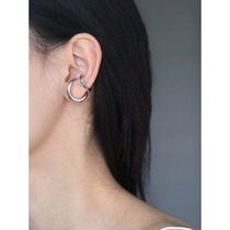 White Big Aunt 147 Japan-ROK Metal Plated Real Gold U-Shaped Earbone Clip small crowdless No earbum personality 100 hitch-ear clip woman