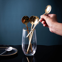 304 stainless steel small spoon home meal spoon creative cute spoon spoon meal spoon dessert spoon delicate ins