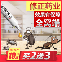 Cockroach medicine household harmless one nest end glue bait kitchen bedroom powerful removal size capture through killing cockroach artifact