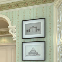 American imported paper wallpaper English pastoral style living room bedroom study full of stickers TV background wall wallpaper