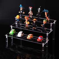 Detachable step frame hand-made animation car model Toy perfume storage rack transparent step shelf small display rack
