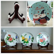 Decorative plate bracket disc display frame triangle bracket Puer tea cake plastic bracket tea bracket