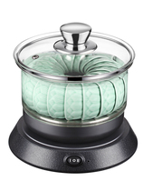 Boiling tea cup disinfection pan cooking pot boiling kettle high temperature resistant glass tea set stainless steel disinfection pan with lid tea cup washing pan