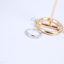 Processing custom new love ring Korean version of elegant temperament love men and women live couple ring direct supply