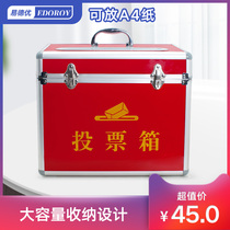 Conference ballot box without lock election box small red ballot box portable ballot box donation box draw box