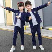 New spring and summer kindergarten garden uniform Childrens British style school uniform Primary school baseball uniform Sports collective class uniform