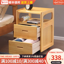 Solid Wood bedside table pine mini simple storage storage small cabinet simple modern bedroom bedside cabinet removable