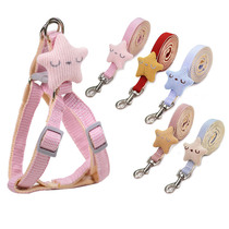  Dog traction rope Vest type dog walking traction rope Rope Dog chain collar Teddy bear small dog chest strap