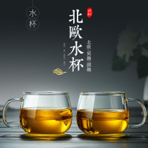 Yuewu handmade heat-resistant glass tea set Glass teacup High temperature glass explosion-proof cold water cup Cold cup cup