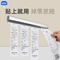 sviao fast-selling treasure takeaway clip single artifact restaurant kitchen kitchen menu insert single device hanging wall type small ticket holder card ticket holder aluminum alloy integrated long hanging order strip free of punching