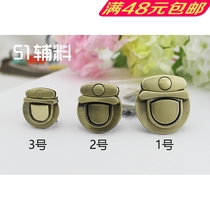 Recommended classic style Three-port bag lock buckle twist lock switch lock plug lock DIY luggage hardware accessories 51 accessories