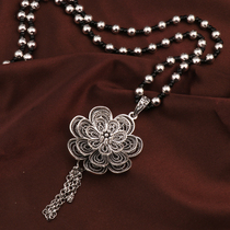 Sweater chain long section 100 lap minimalist about new necklace woman winter Spring Festival retro pendant hanging accessories Accessories Bull year accessories